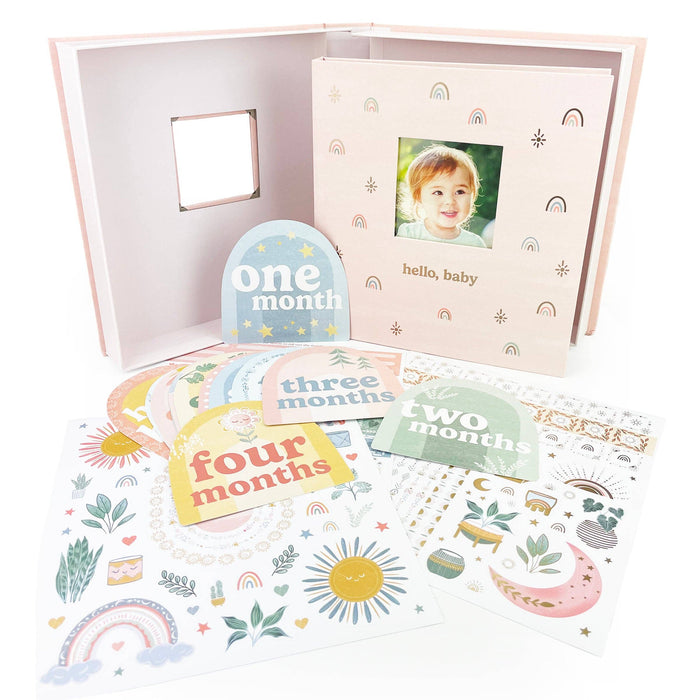 Hello, Baby - Boho-lnspired Keepsake Milestone Book Ages 0-3