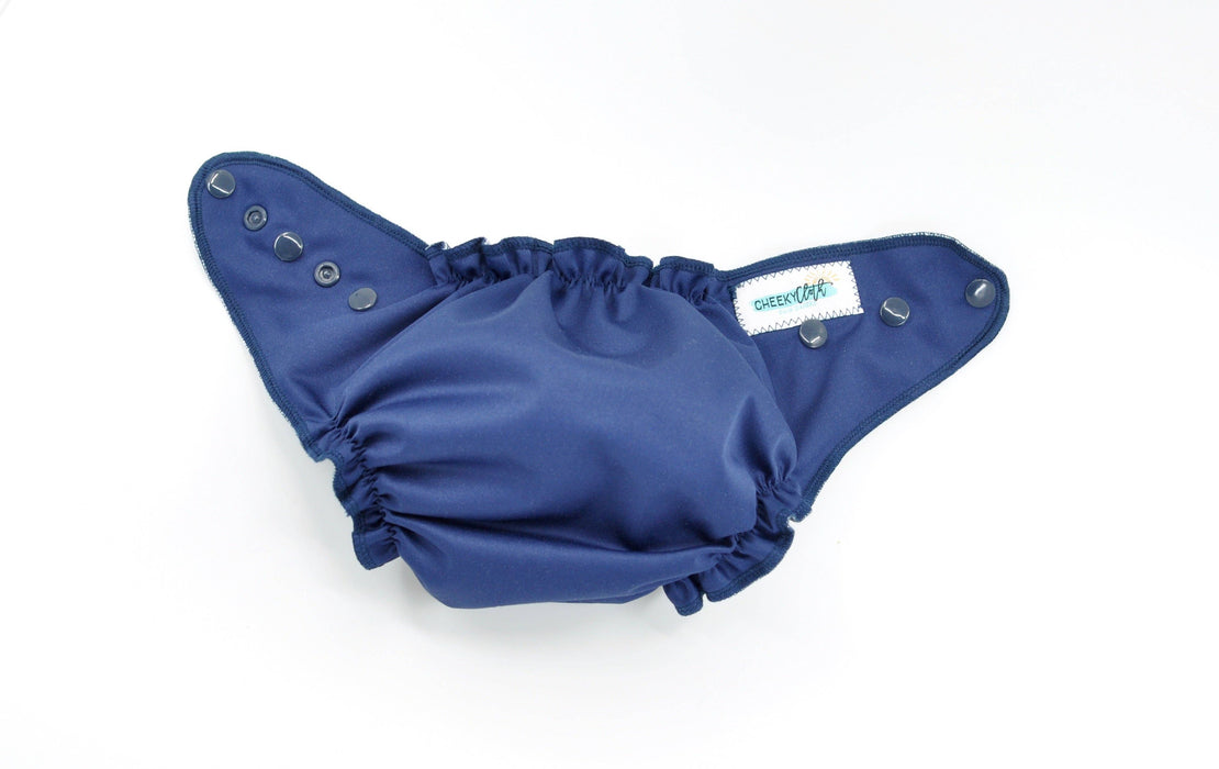 Navy Cheeky Cloth One Size Reusable Swim Diaper