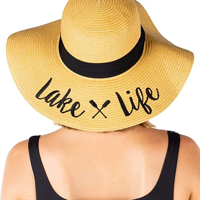 Lake Life Embroidered Sun Hat