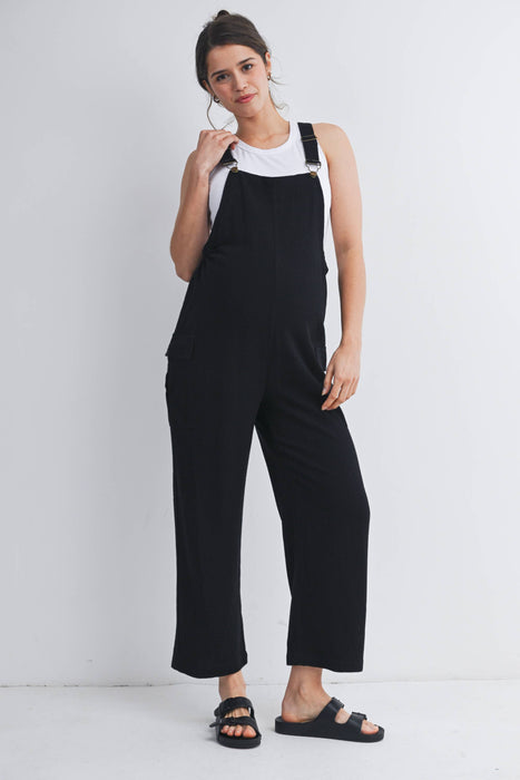 Straight Leg Maternity Adjustable Overalls