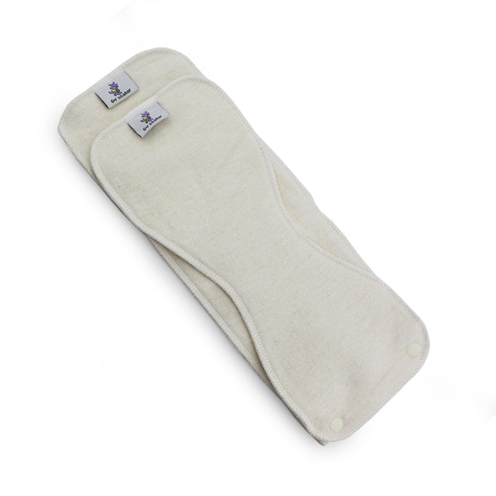 6r Soaker Insert Set | Raw Hemp Cotton Fleece - 7 Layer Overnight & Heavy Wetter