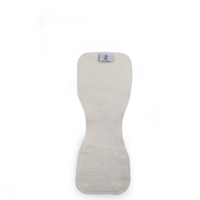 6r Soaker Insert Set | Raw Hemp Cotton Fleece - 7 Layer Overnight & Heavy Wetter
