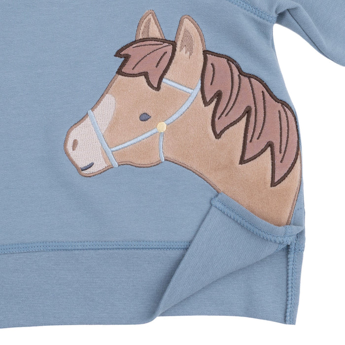Horse Head Raglan Sweatshirt