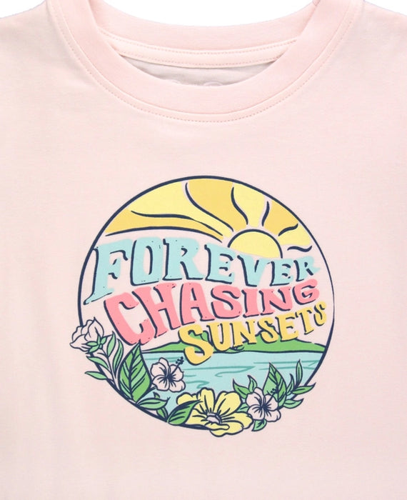 Pale Pink 'Chasing Sunsets' Graphic Tee