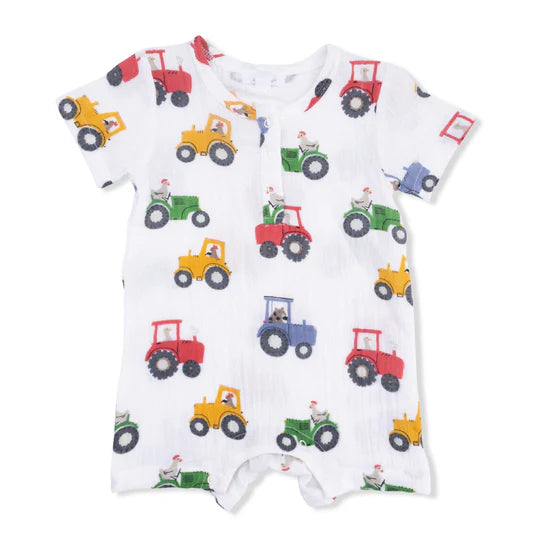 Tractor Friends Henley Romper
