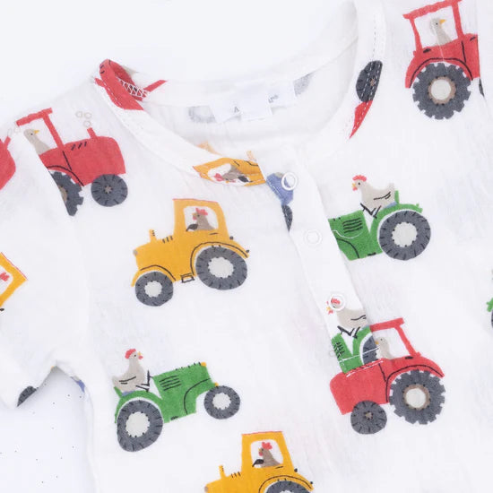 Tractor Friends Henley Romper