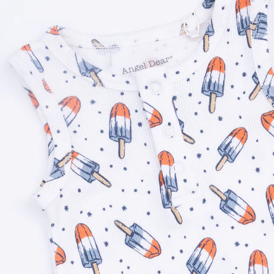 Astro Pop Henley Shortie Romper