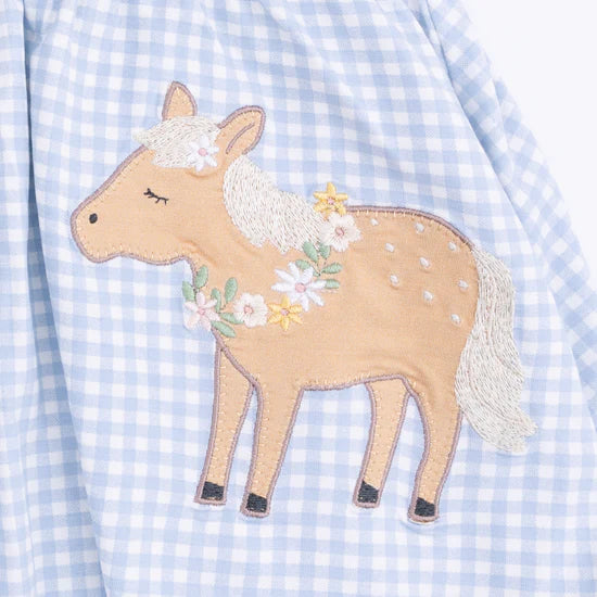 Cute Farm Animals Appliques Tank Dress & Bloomer