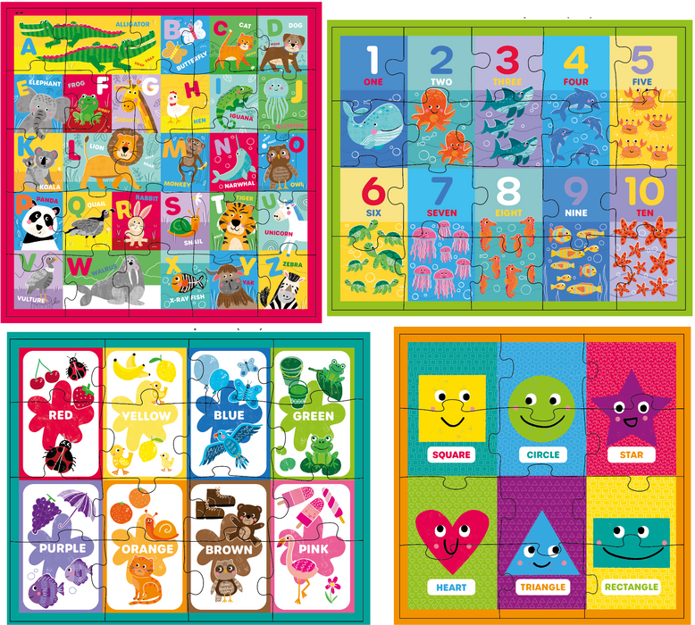 4-In-1 Learning Puzzle Set