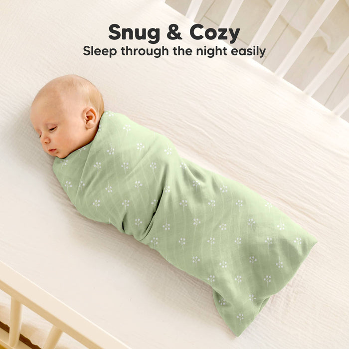 KeaBabies Lumi Muslin Swaddle Blankets