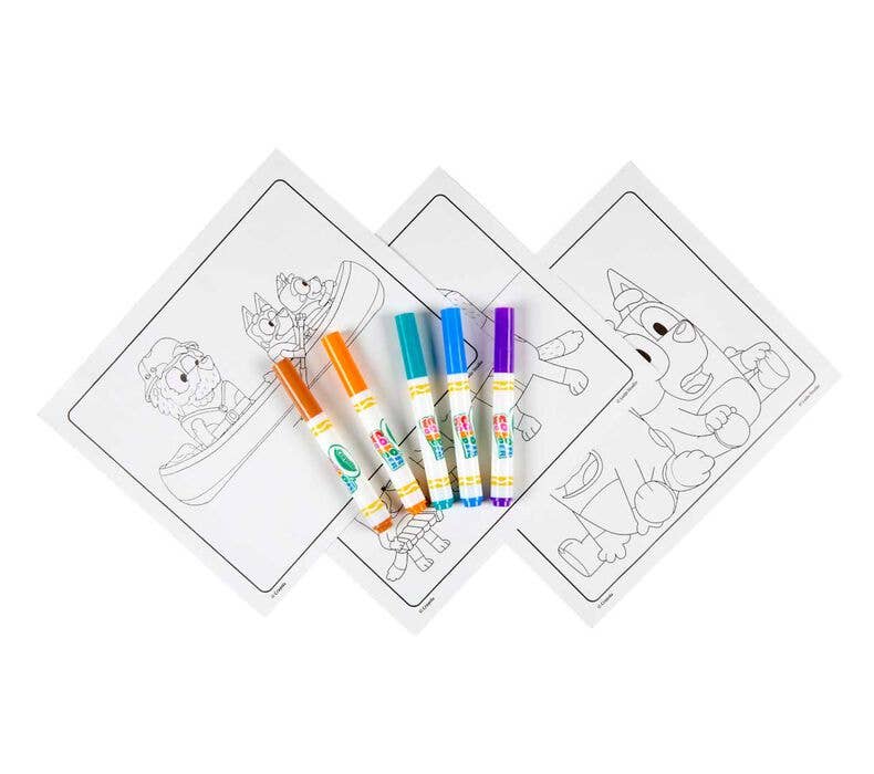 Bluey Crayola Color Wonder Mess Free Coloring Pad & Markers