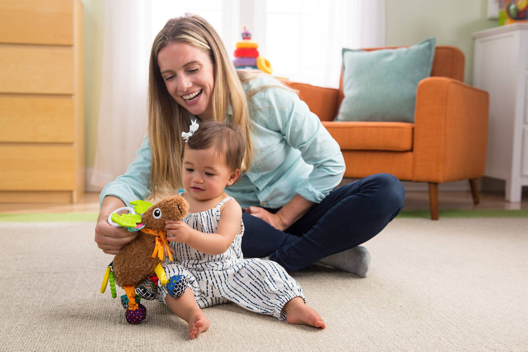 TOMY Lamaze Mortimer the Moose Clip&Go Stroller Toy for Baby