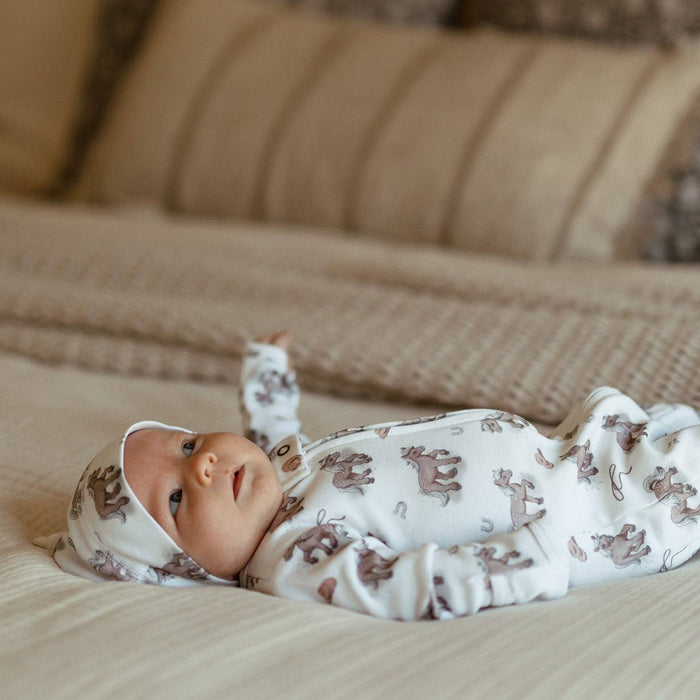 Little Lasso | Organic Zipper Footie