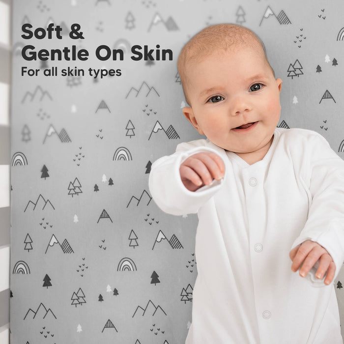 Woodland 2-pack Organic Cotton Fitted Crib Sheet - Nature Baby Outfitter