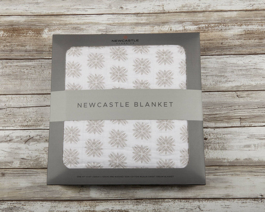 Flower Child Cotton Muslin Newcastle Blanket