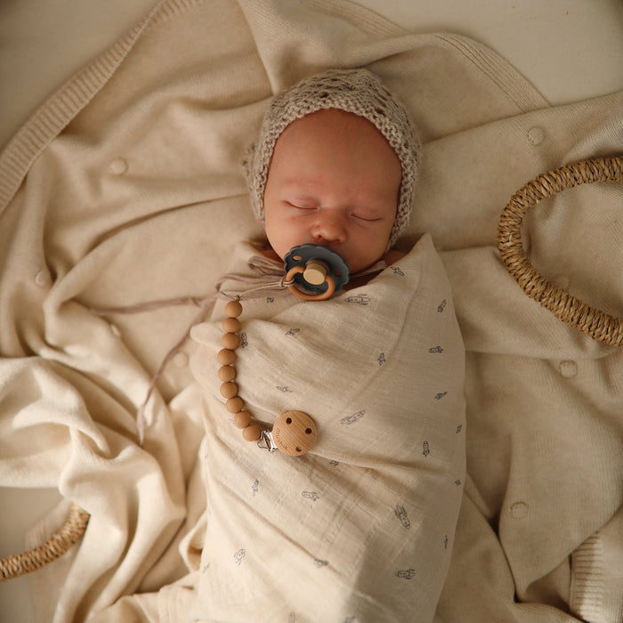 Organic Cotton Muslin Swaddle Blanket - Nature Baby Outfitter