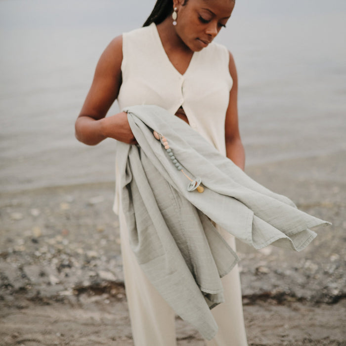 Organic Cotton Muslin Swaddle Blanket - Nature Baby Outfitter