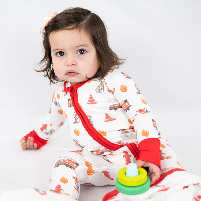 Firehouse Fido Zipper One Piece Pajama