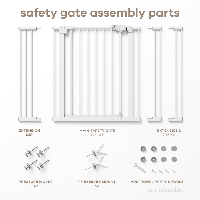 Baby Safety Gate in White