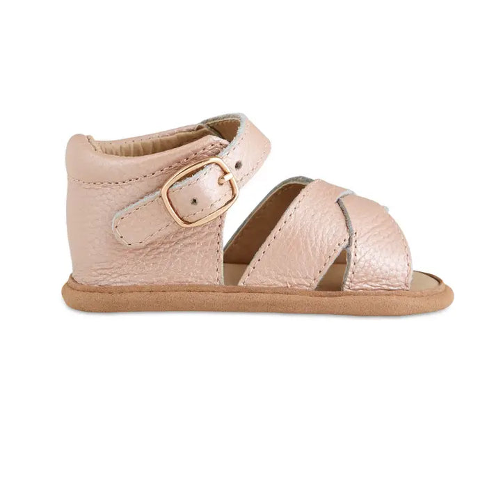 Blush Leather Baby Sandals