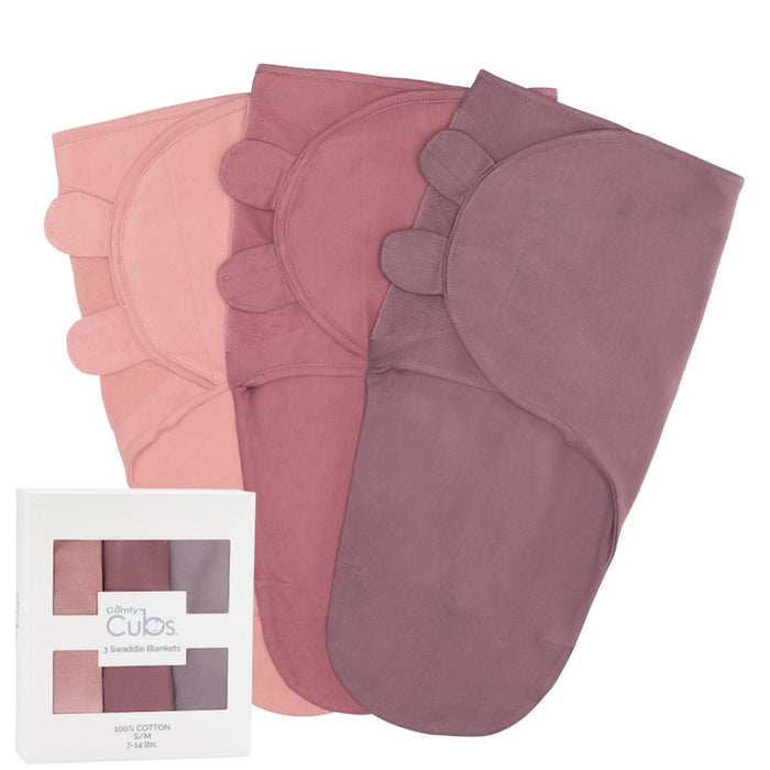 Blush/Mauve/Mulberry Baby Swaddle Blankets