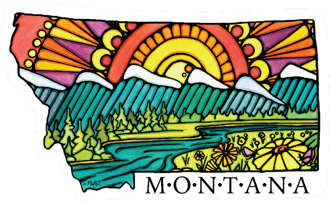 Vinyl Sticker Montana State