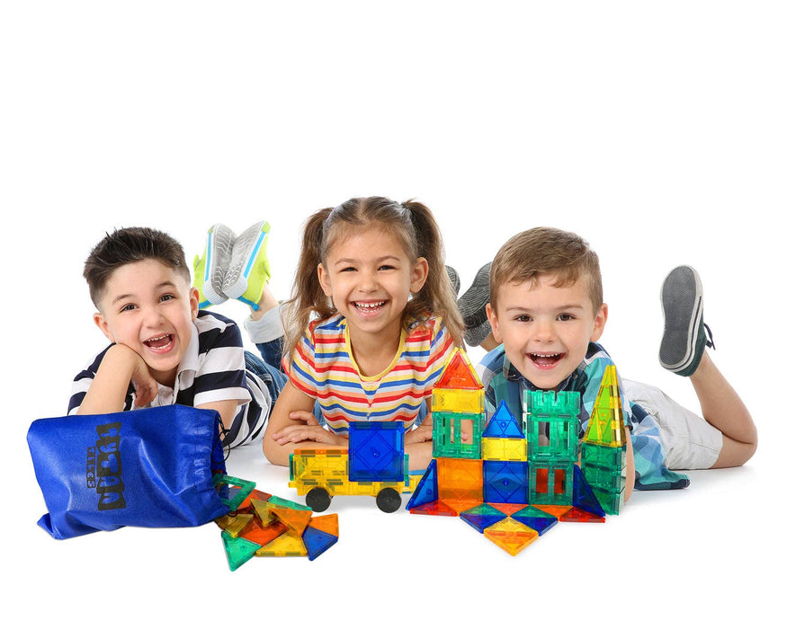 60 Piece Magnetic Tile Building Set