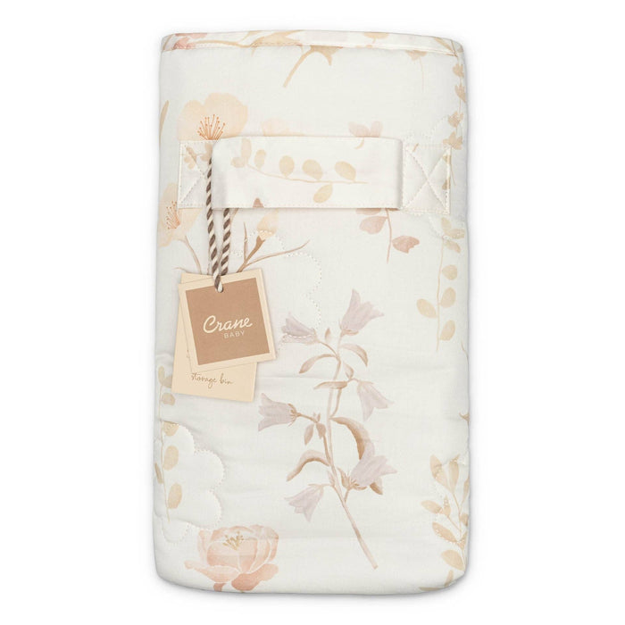 Violet Quilted Nursery Storage Bin