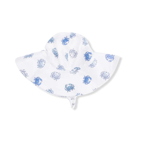 Blue Crabs Wide Brim Sunhat
