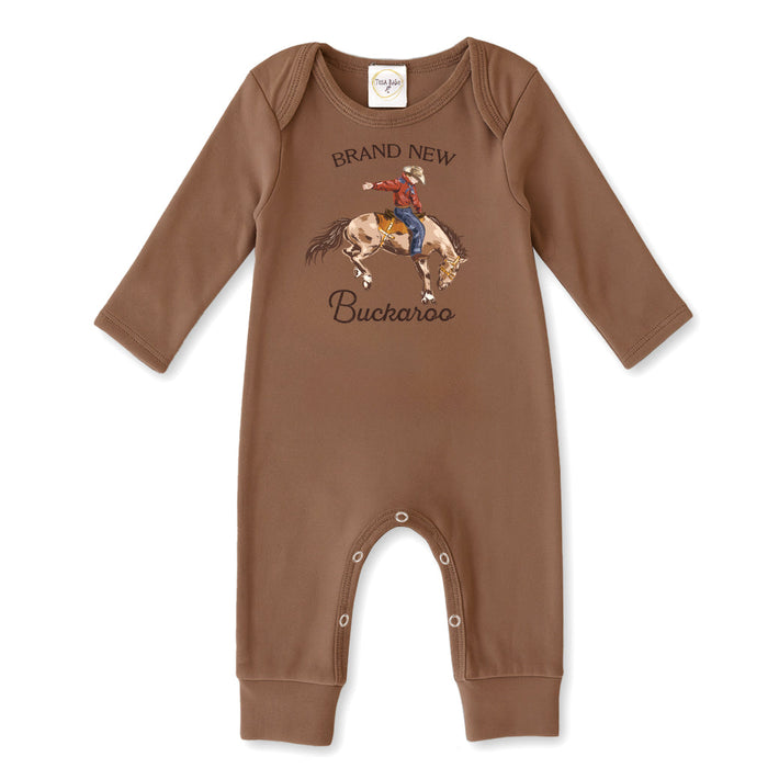 Brand New Buckaroo Cotton Romper - Nature Baby Outfitter