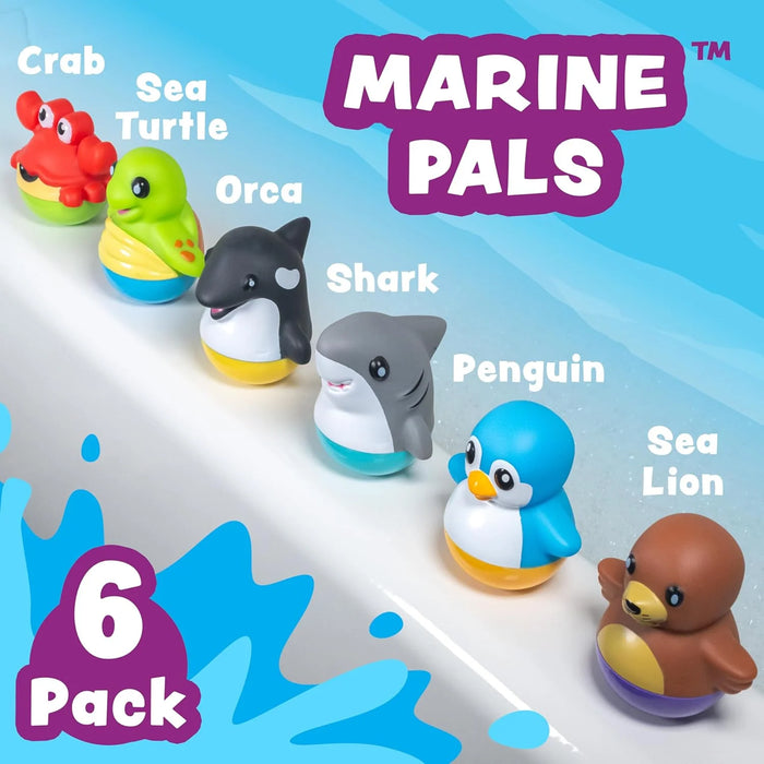 Tub Works Tub Bobbers Watertight Bath Toys 6 pack