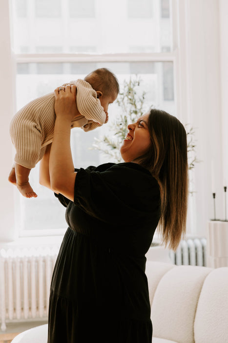 Tiered Breastfeeding Dress - Black - Nature Baby Outfitter