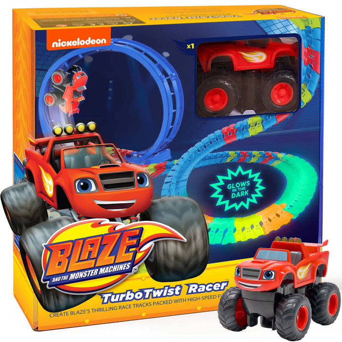 Nickelodeon Blaze Race Track Glow in the Dark STEM Gift Toy