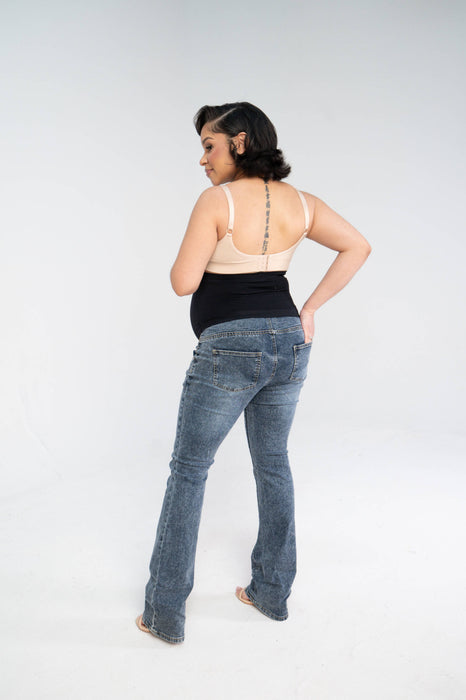 Lila Bootleg Maternity Denim Jeans Indigo