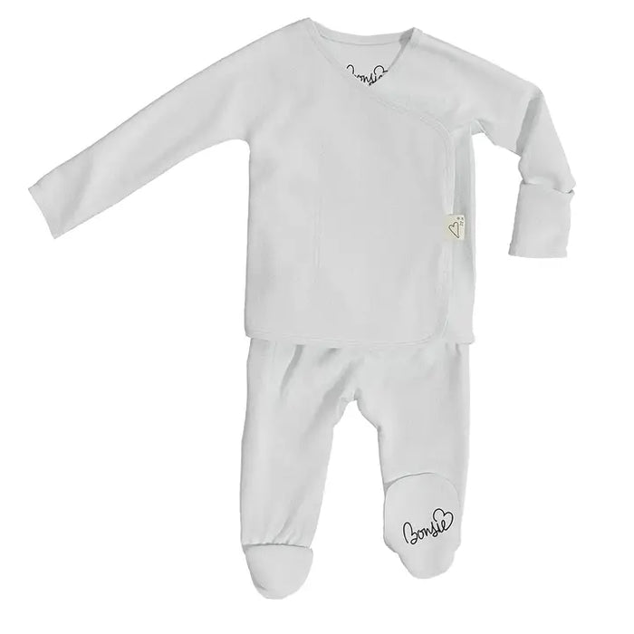 Milk Bamboo Footie Pajamas