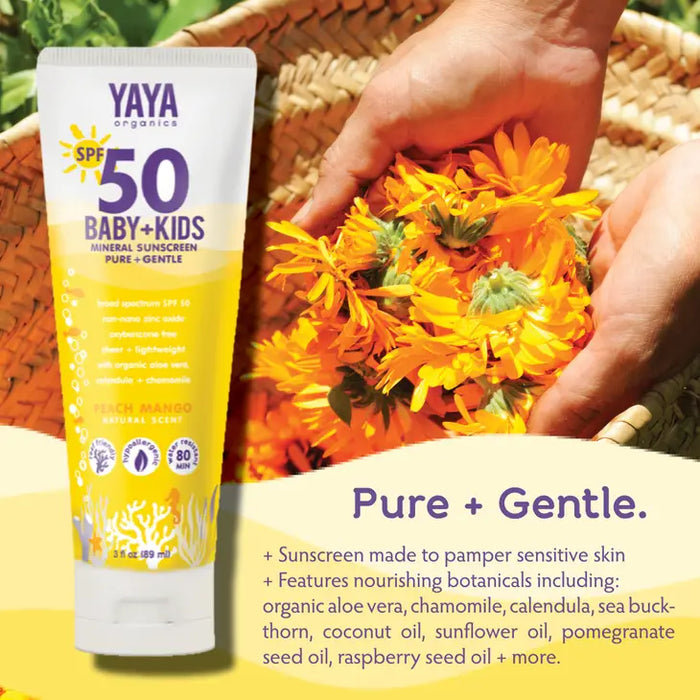 Baby + Kids Spf 50 Pure & Gentle Mineral Sunscreen