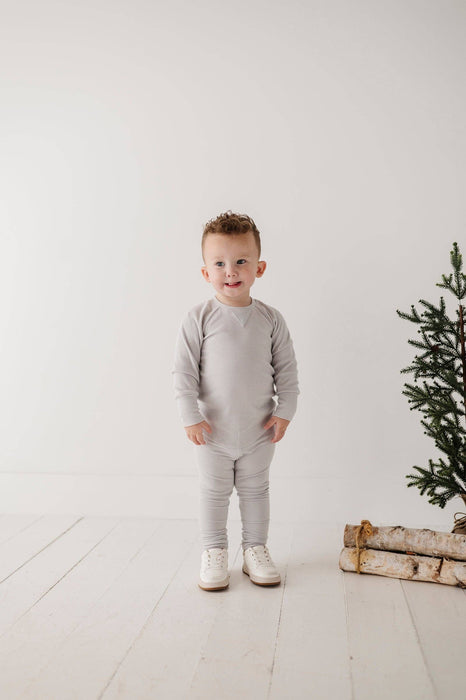 Cream Ribbed Leggings