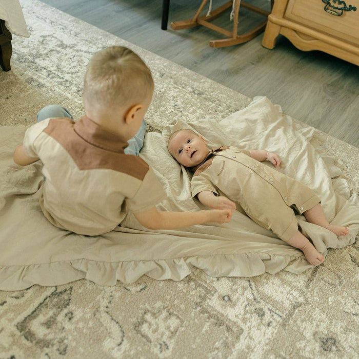 Oatmeal | Kids' Western Button-Up Shirt