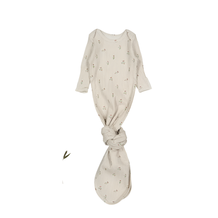 The Printed Baby Gown - Dahlia Pink