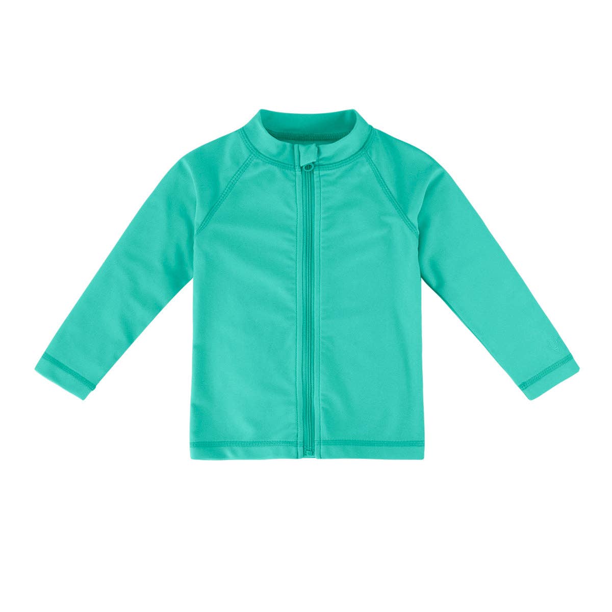 Full Zip Rashguard: Turquoise — Nature Baby Outfitter