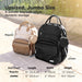 Trendy Black Jumbo Play Diaper Bag Backpack, Baby Bag with Changing Pad - Nature Baby Outfitter