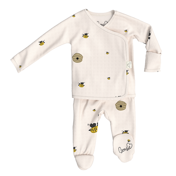 Bees & Honey Bamboo Footie Pajamas