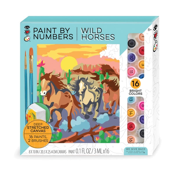 Wild Horses Paint By Number