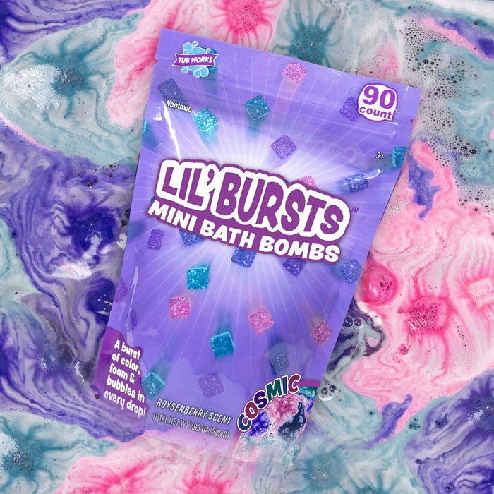 Lil' Bursts Mini Bath Bombs for Kids, 90 Count, Cosmic