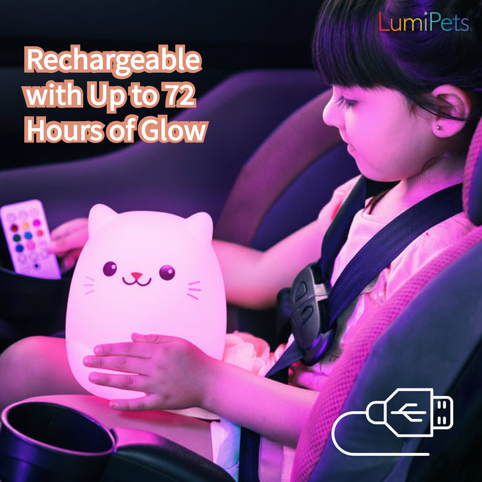 LumiPets® Clive the Cat- Children's Touch Night Light - Nature Baby Outfitter