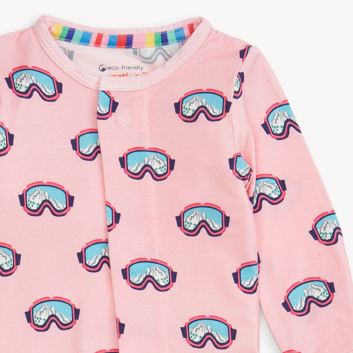 Pink Powder Playtime Modal Footie Pajamas