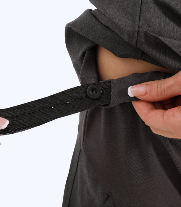 Gray Maternity Jogger Scrubs Pants