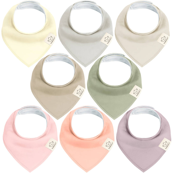 Embrace 8-pack Baby Bandana Bibs for Boys and Girls - Nature Baby Outfitter