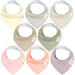 Embrace 8-pack Baby Bandana Bibs for Boys and Girls - Nature Baby Outfitter