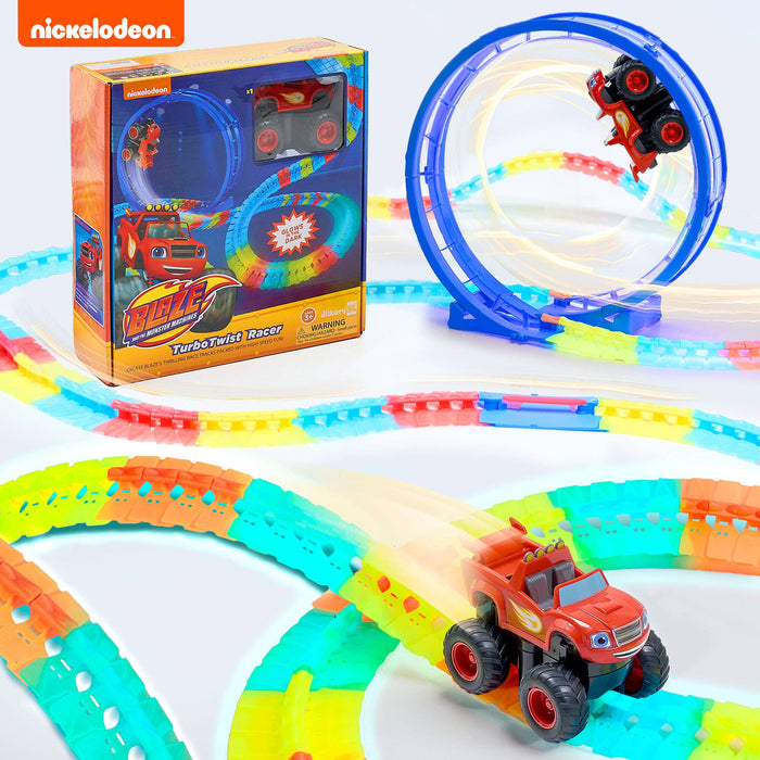 Nickelodeon Blaze Race Track Glow in the Dark STEM Gift Toy